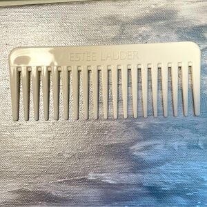 Vintage Estee Lauder Cream Wide Tooth Purse or Travel Comb